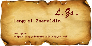 Lengyel Zseraldin névjegykártya